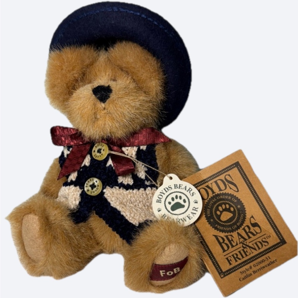 2 for $30/ Vintage Boyd's Bears Friends Caitlin Berryweather Teddy Bear